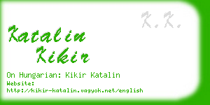 katalin kikir business card